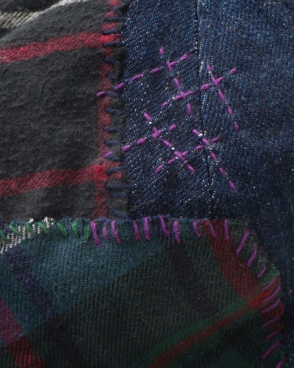 MM PLAID MIX CAP