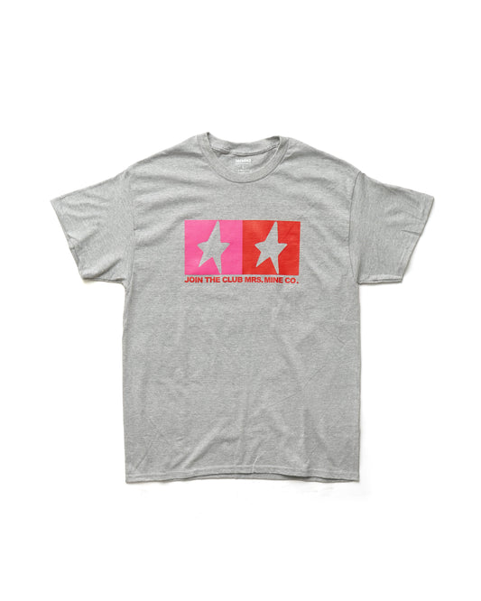 TWIN STAR TEE - GRAY