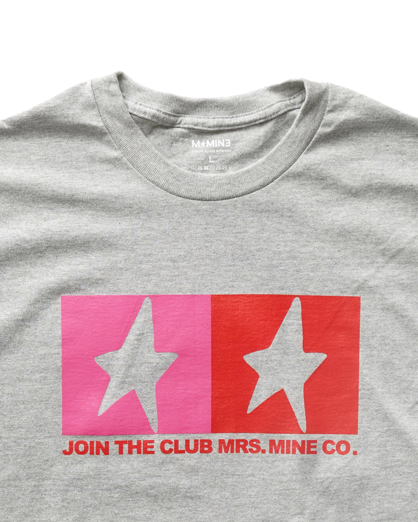 TWIN STAR TEE - GRAY