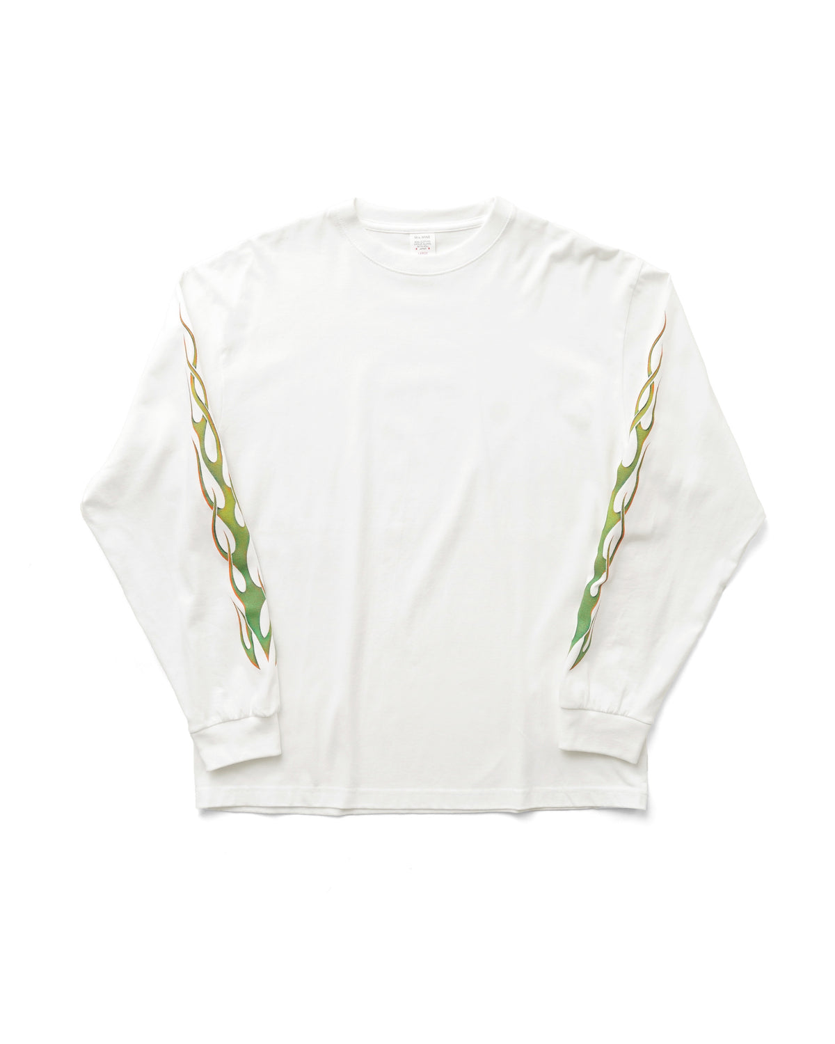 BLAZING M L/S TEE - WHITE