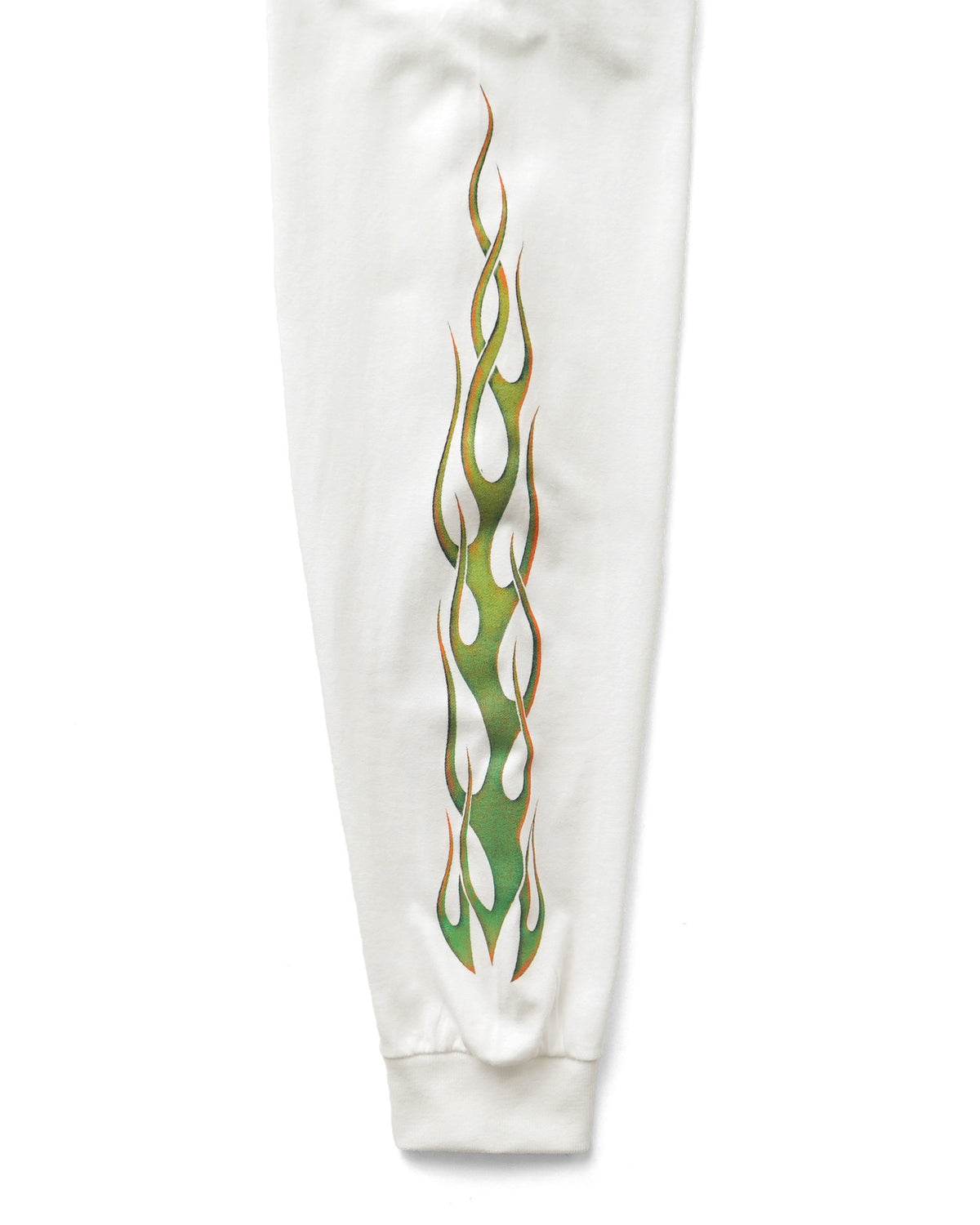 BLAZING M L/S TEE - WHITE