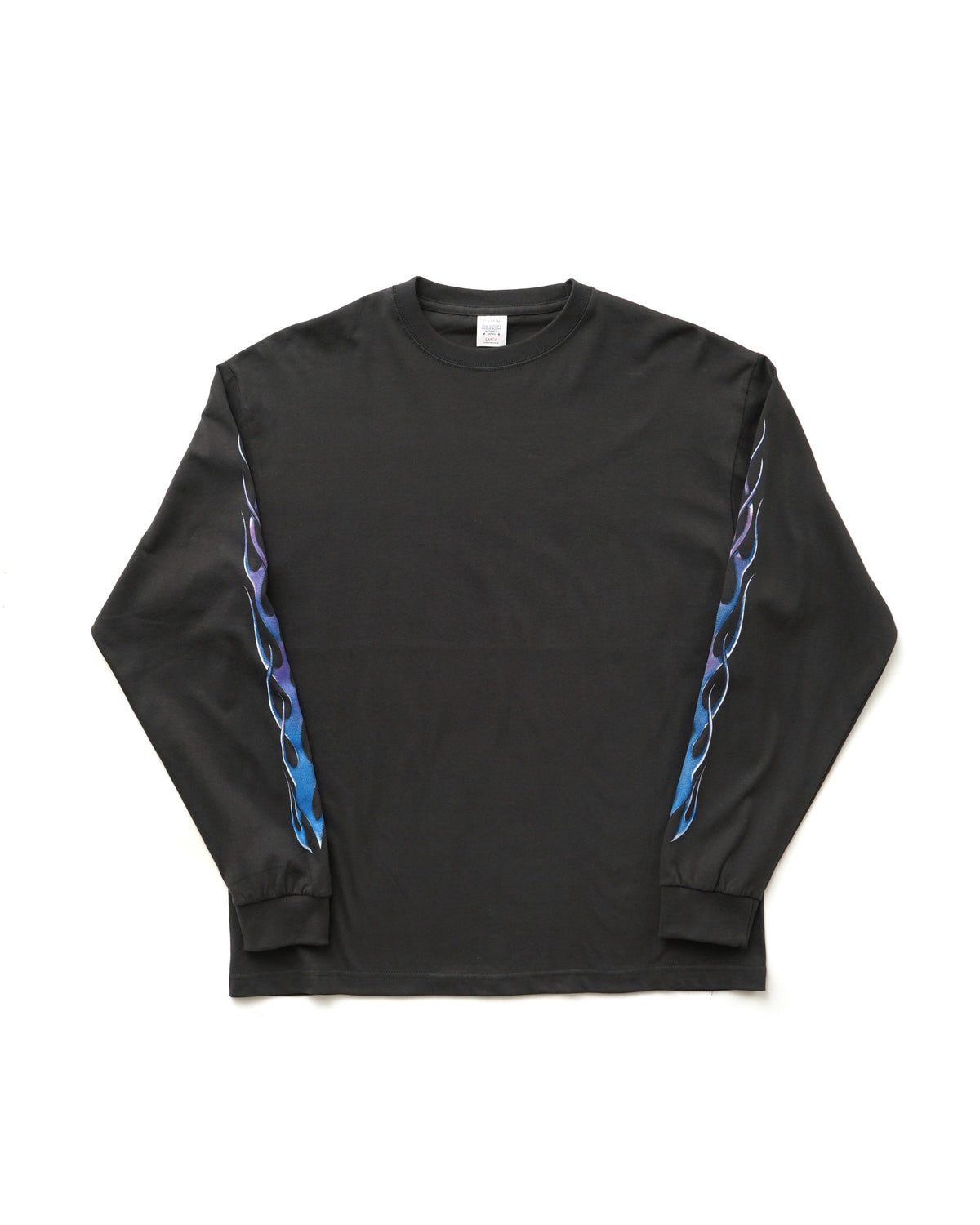 BLAZING M L/S TEE - CHARCOAL BLACK
